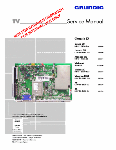 GRUNDIG (BEKO)  service manual lcd tv